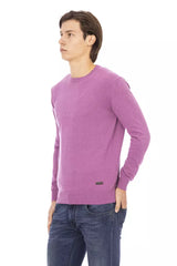 Baldinini Trend Purple Wool Men Sweater -   -  Baldinini Trend.