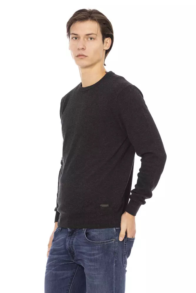 Baldinini Trend Black Wool Men's Sweater -   -  Baldinini Trend.