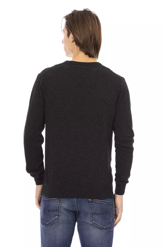 Baldinini Trend Black Wool Men's Sweater -   -  Baldinini Trend.