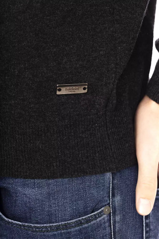 Baldinini Trend Black Wool Men's Sweater -   -  Baldinini Trend.