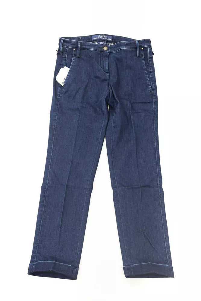 Jacob Cohen Blue Cotton Women Jeans -   -  Jacob Cohen.
