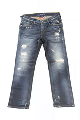 Jacob Cohen Blue Cotton Women's Jeans with Pony Skin Label -   -  Jacob Cohen.
