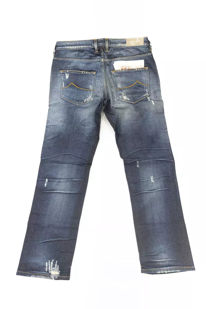 Jacob Cohen Blue Cotton Women's Jeans with Pony Skin Label -   -  Jacob Cohen.