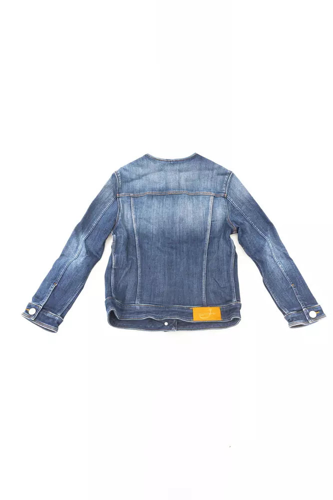 Jacob Cohen Blue Cotton Women Jacket -   -  Jacob Cohen.