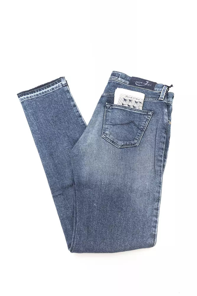 Jacob Cohen Blue Cotton Women Jeans -   -  Jacob Cohen.