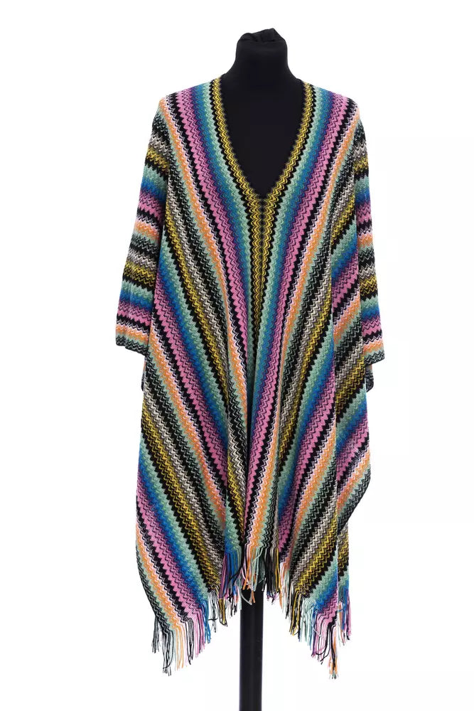 Missoni Multicolor Wool Women Poncho -   -  Missoni.