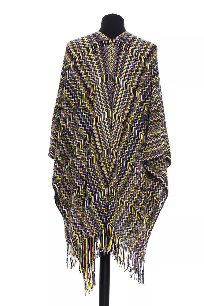 Missoni Multicolor Wool Women Poncho -   -  Missoni.