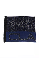Cavalli Class Blue Wool Men Scarf -   -  Cavalli Class.