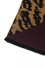 Cavalli Class Brown Wool Men Scarf -   -  Cavalli Class.