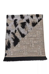 Cavalli Class Beige Wool Men Scarf -   -  Cavalli Class.