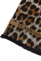 Cavalli Class Brown Wool Men Scarf -   -  Cavalli Class.
