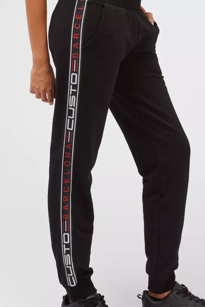 Custo Barcelona Black Cotton Women Sweatpant -   -  Custo Barcelona.