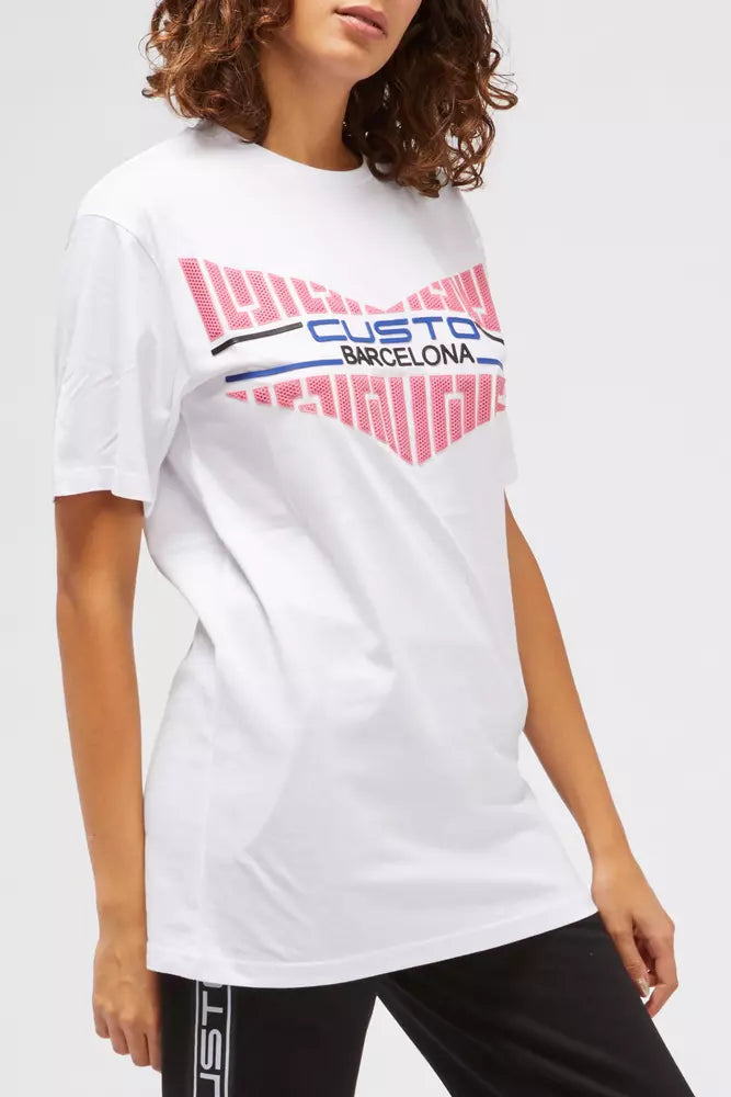 Custo Barcelona White Cotton Women T-Shirt -   -  Custo Barcelona.