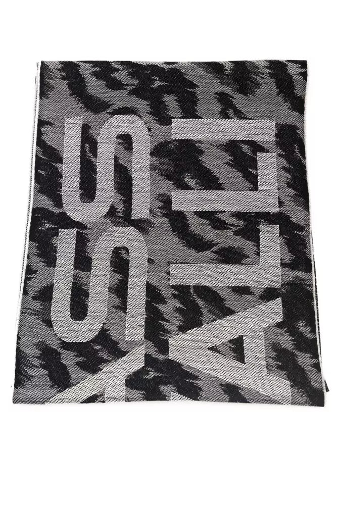 Cavalli Class Gray Wool Men Scarf -   -  Cavalli Class.