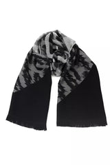 Cavalli Class Gray Wool Men Scarf -   -  Cavalli Class.