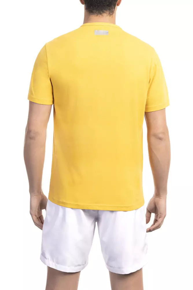 Bikkembergs Yellow Cotton Men T-Shirt -   -  Bikkembergs.