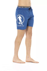 Bikkembergs Blue Polyester Men Swim Short -   -  Bikkembergs.