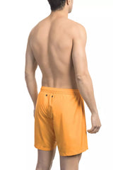 Bikkembergs Orange Polyester Men's Swim Short -   -  Bikkembergs.