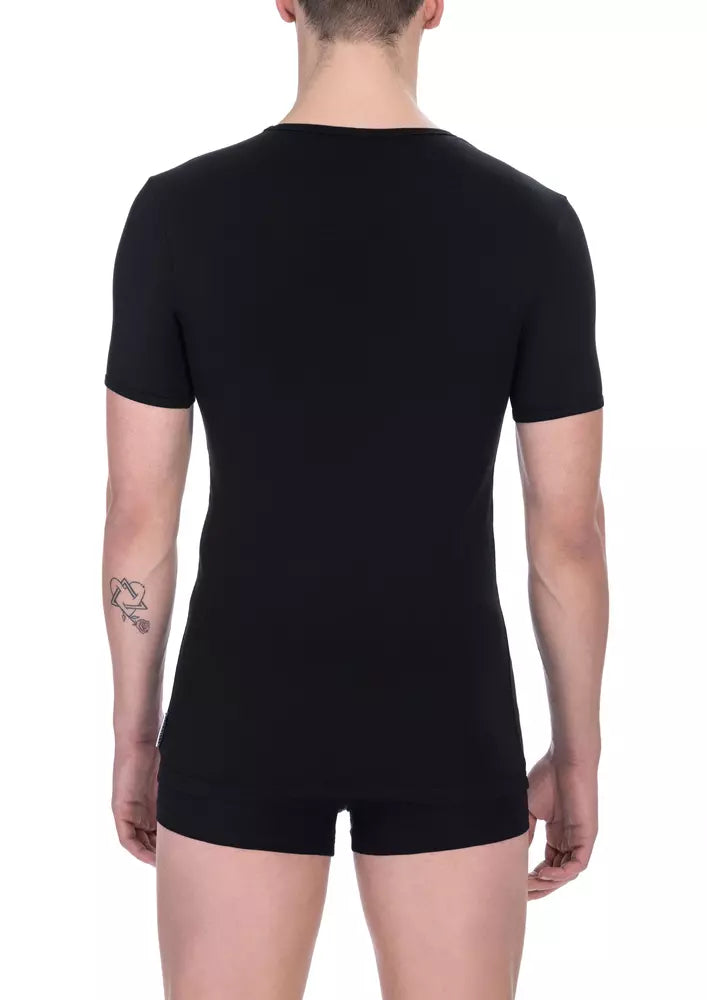 Bikkembergs Black Cotton Men T-Shirt -   -  Bikkembergs.