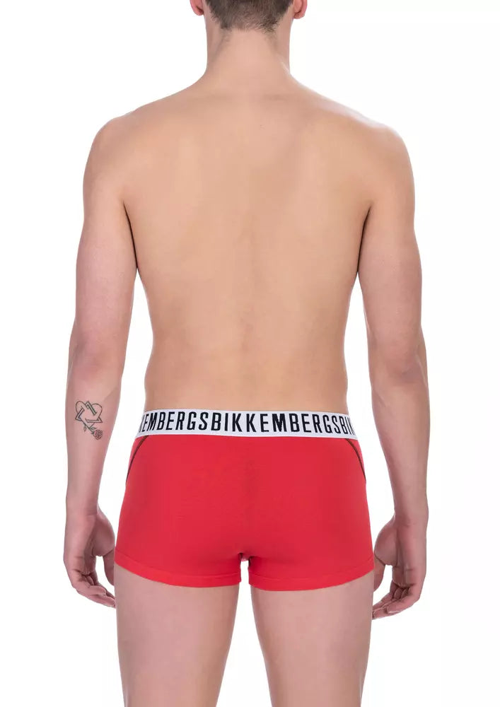 Bikkembergs Red Cotton Men's Trunk Underwear -   -  Bikkembergs.