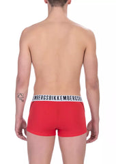 Bikkembergs Red Cotton Men's Trunk Underwear -   -  Bikkembergs.