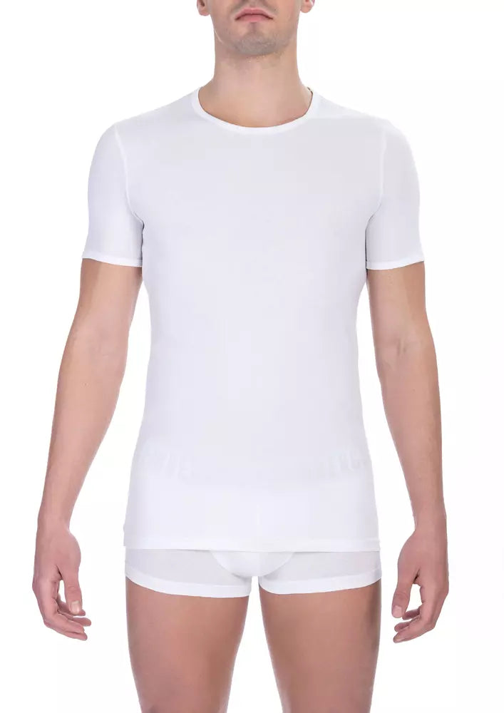 Bikkembergs White Cotton Men T-Shirt -   -  Bikkembergs.