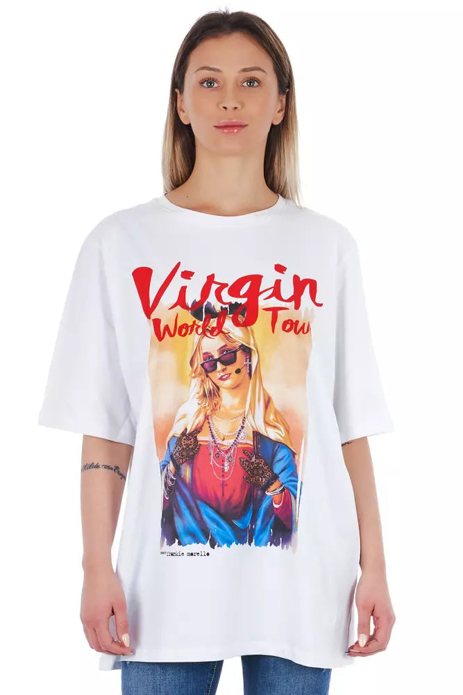 Frankie Morello White Cotton Women T-Shirt -   -  Frankie Morello.