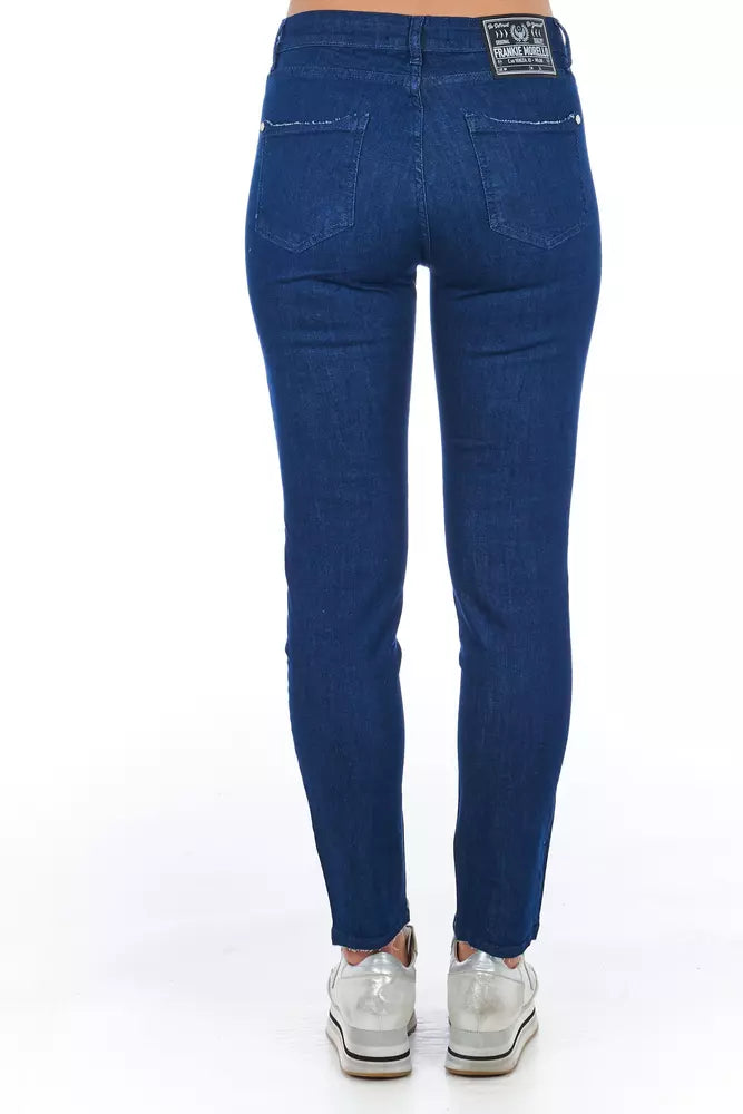 Frankie Morello Blue Cotton Women's Skinny Jean -   -  Frankie Morello.