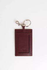 Trussardi Brown Leather Men Badge Holder -  Men´s Keychains -  Trussardi.