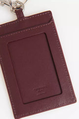 Trussardi Brown Leather Men Badge Holder -  Men´s Keychains -  Trussardi.