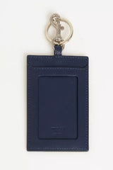 Trussardi Blue Leather Men Badge Holder -  Men´s Keychains -  Trussardi.