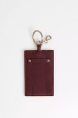 Trussardi Brown Leather Men Badge Holder -  Men´s Keychains -  Trussardi.