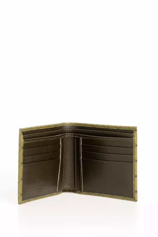 Trussardi Green Leather Men Wallet -  Leather Wallet for Men -  Trussardi.