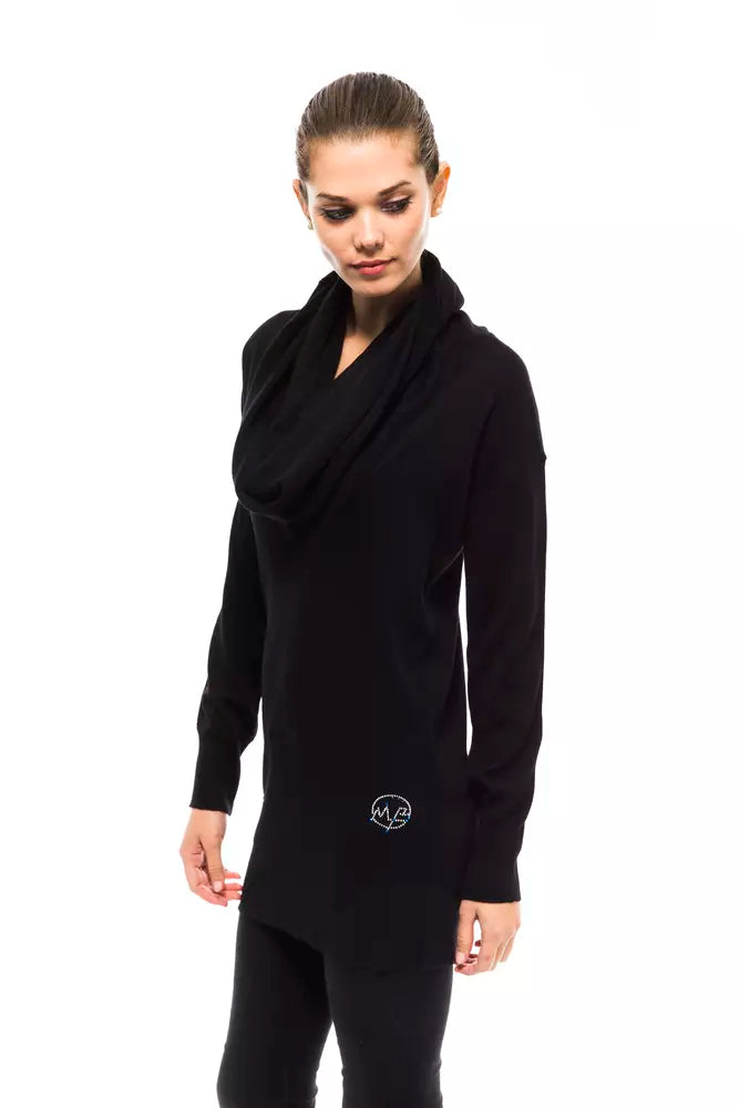 Montana Blu Black Wool Women Sweater -   -  Montana Blu.