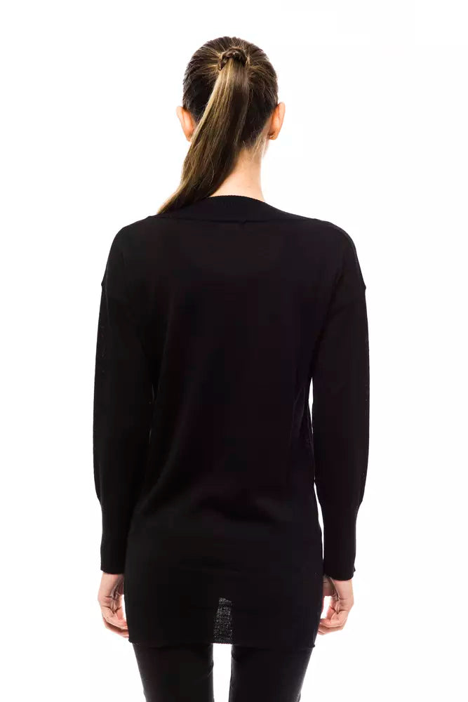 Montana Blu Black Wool Women Sweater -   -  Montana Blu.