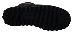 Dolce & Gabbana Black Boots Padded Mid Calf Winter Shoes -   -  Dolce & Gabbana.