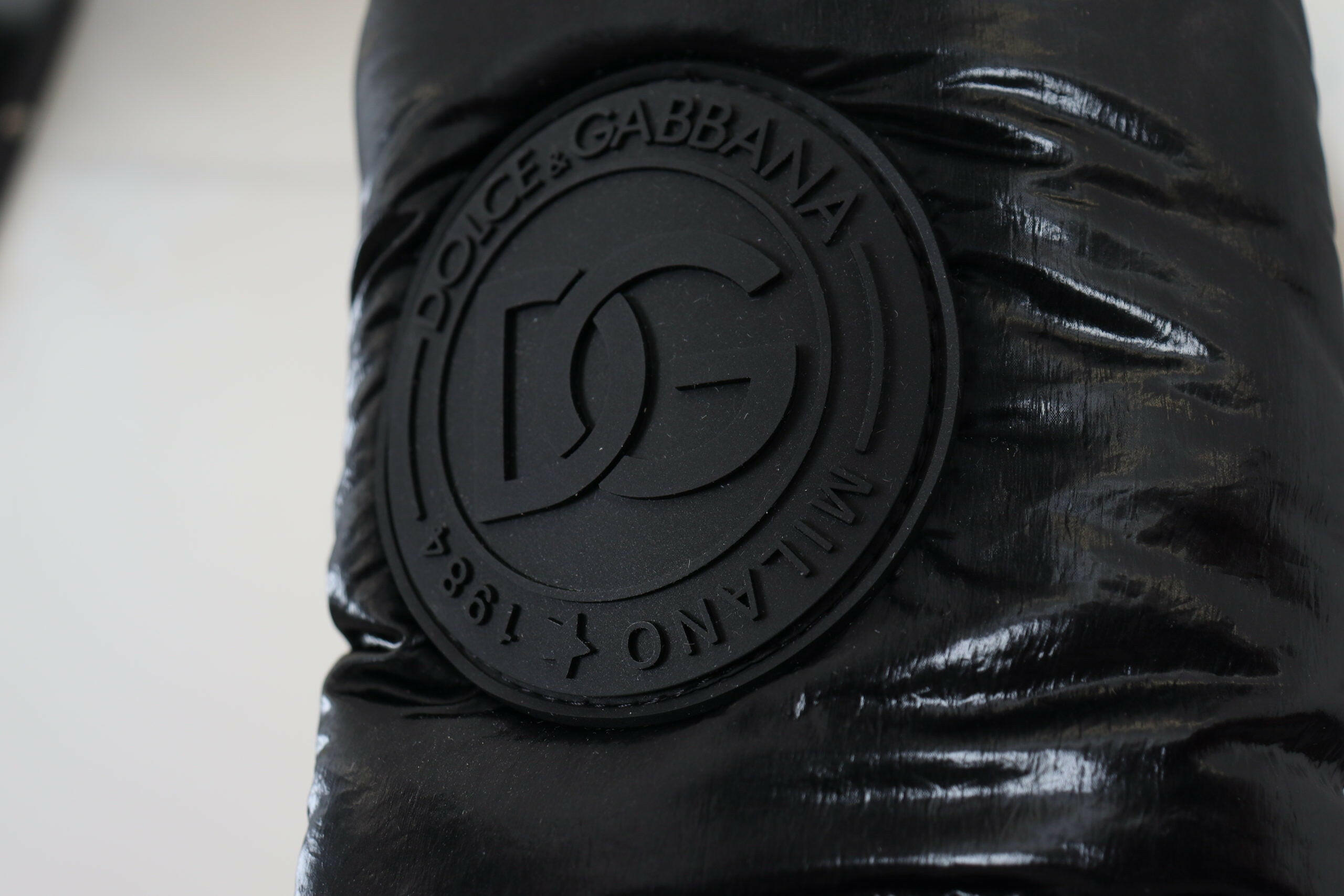 Dolce & Gabbana Black Boots Padded Mid Calf Winter Shoes -   -  Dolce & Gabbana.
