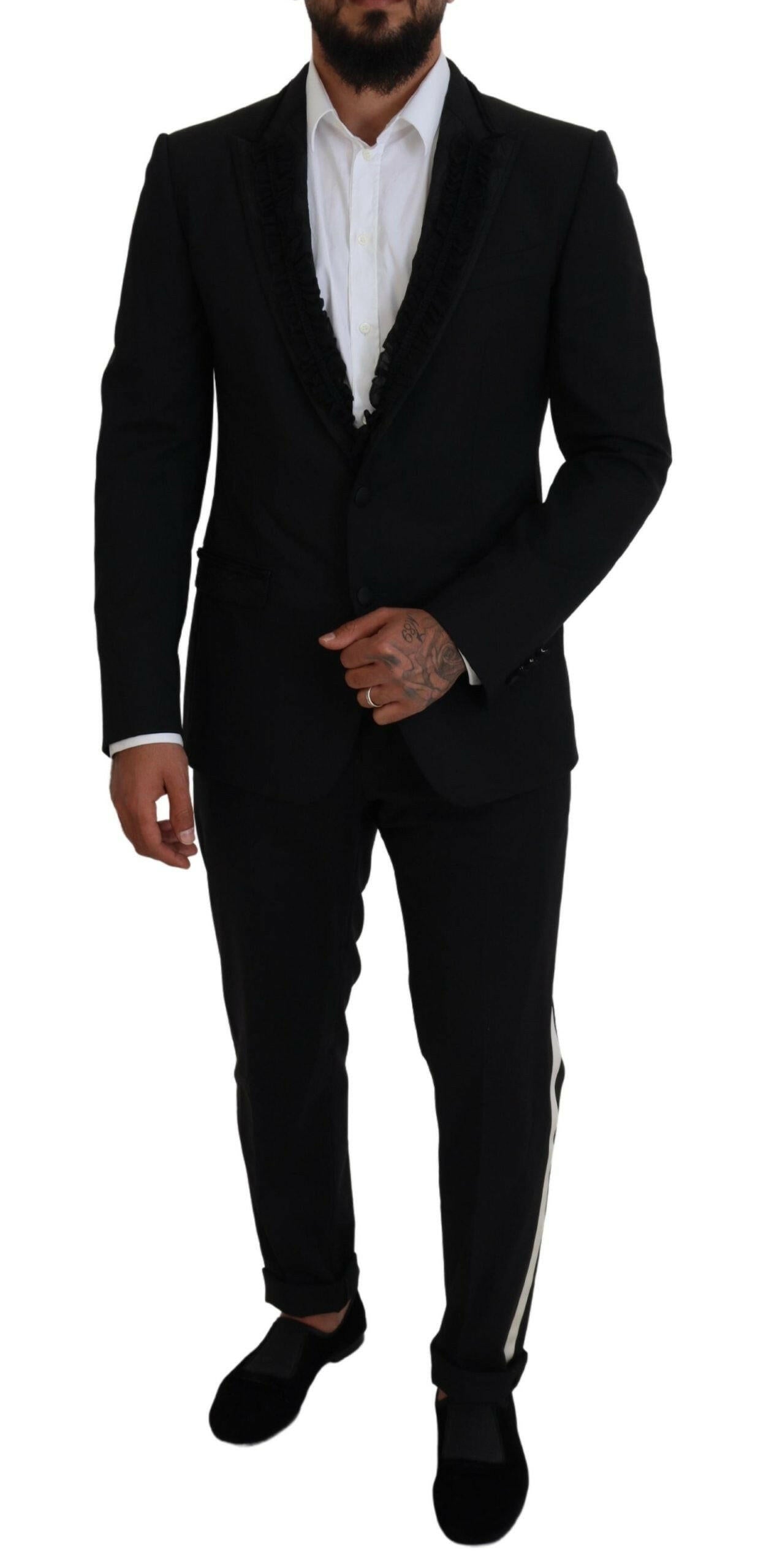 Dolce & Gabbana Black MARTINI Slim Fit Jacket Blazer -   -  Dolce & Gabbana.