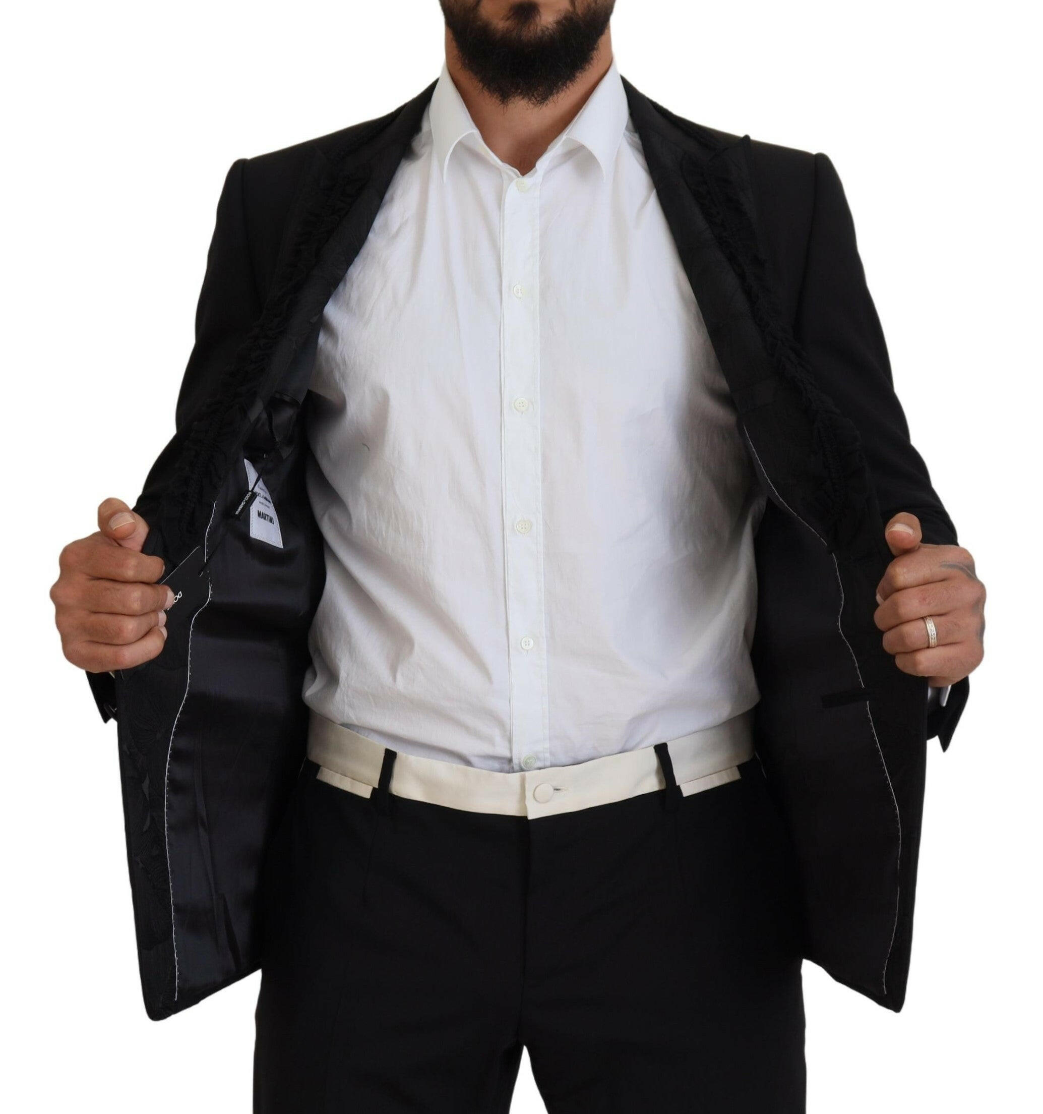 Dolce & Gabbana Black MARTINI Slim Fit Jacket Blazer -   -  Dolce & Gabbana.