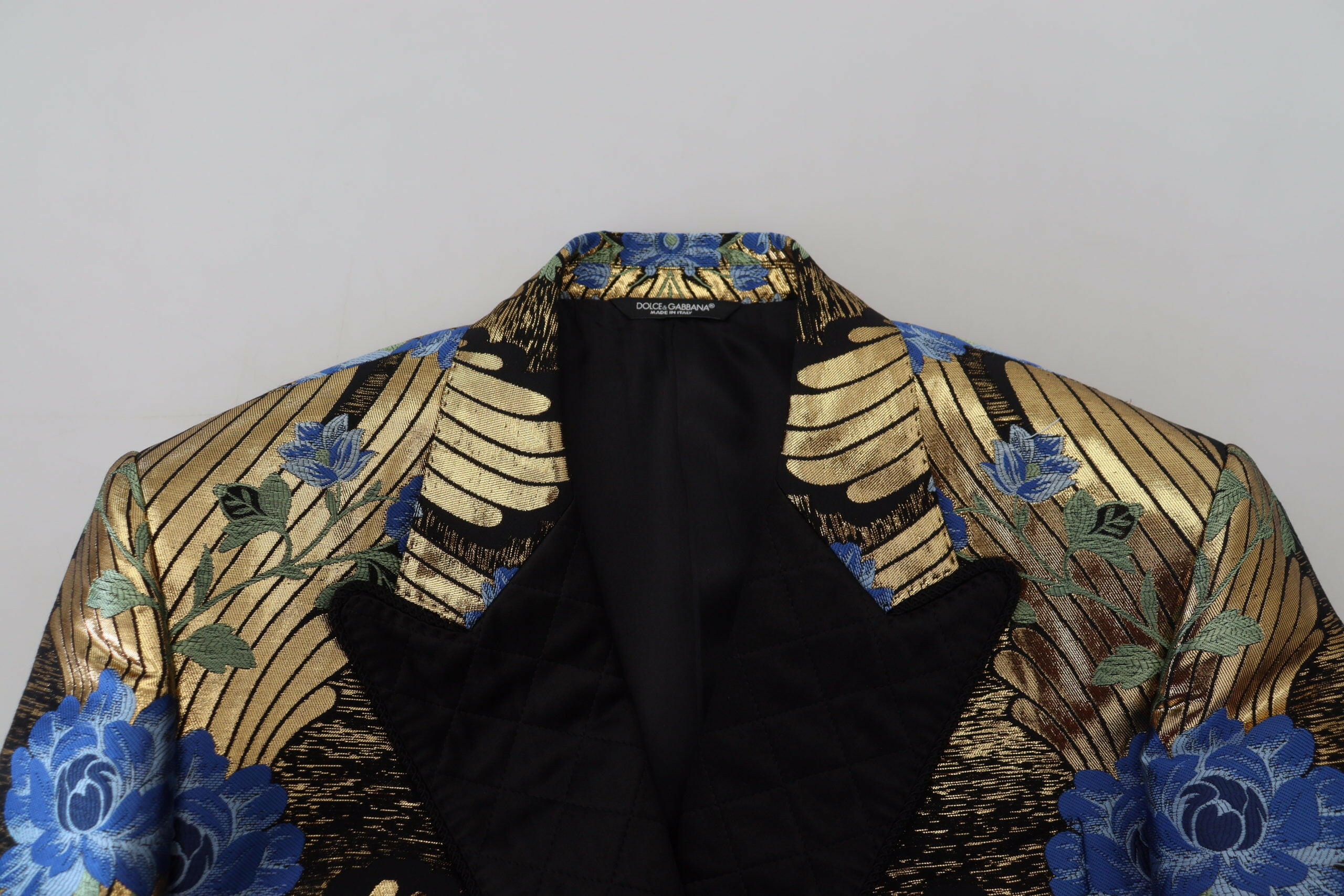 Dolce & Gabbana Gold Lurex Double Breasted Jacket Blazer -   -  Dolce & Gabbana.
