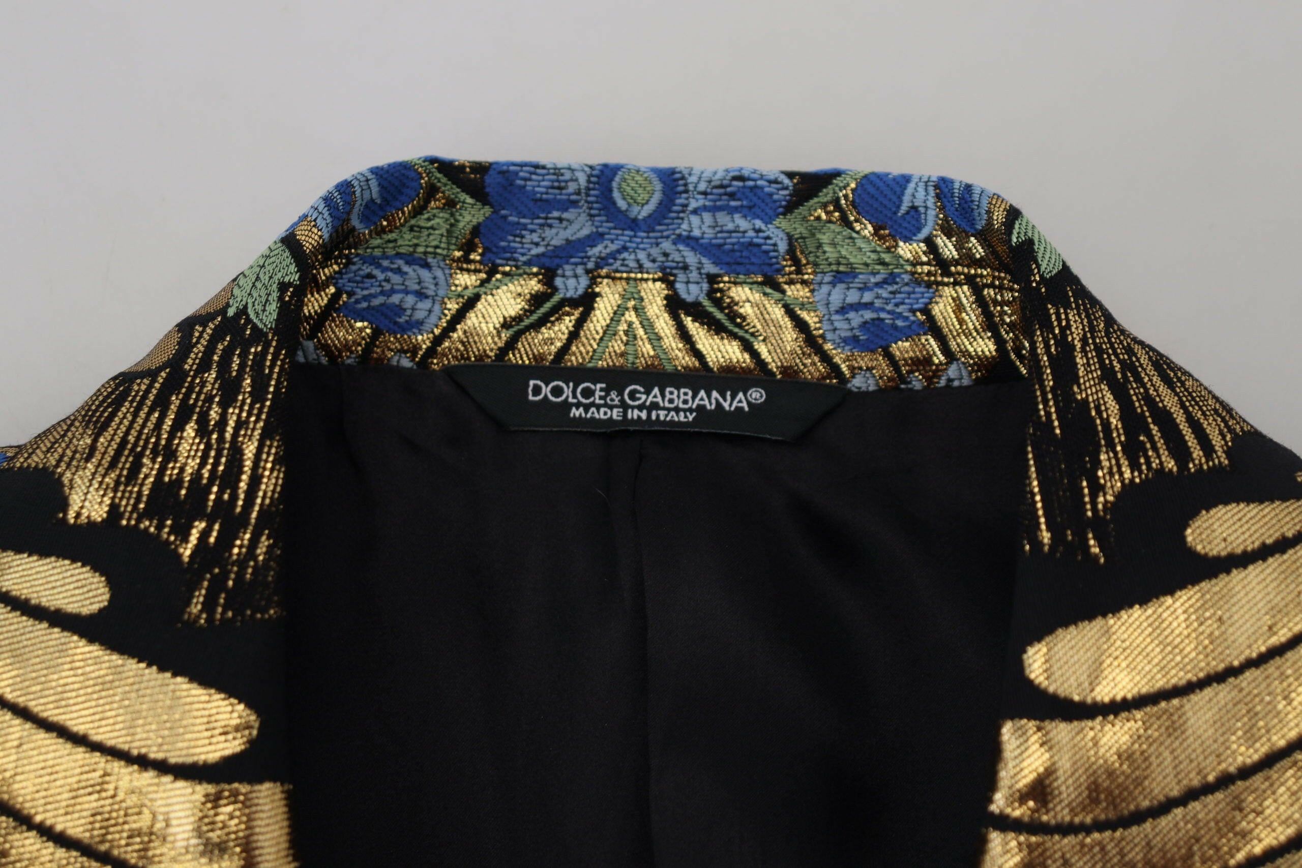Dolce & Gabbana Gold Lurex Double Breasted Jacket Blazer -   -  Dolce & Gabbana.