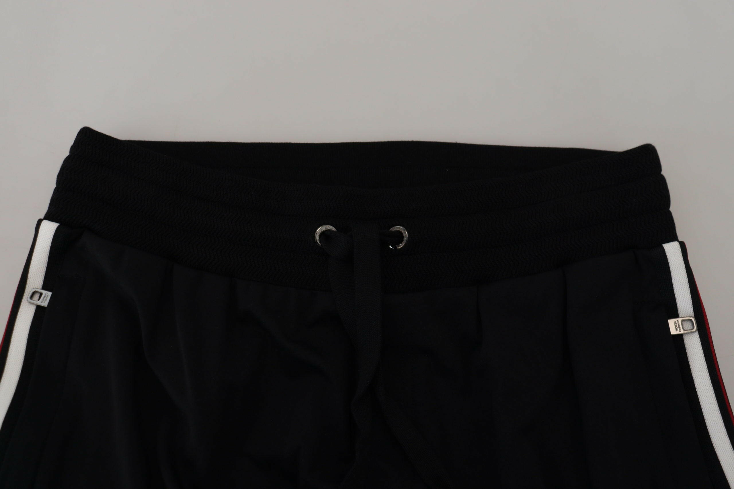 Dolce & Gabbana Black DG Print Mens Jogger Pants -   -  Dolce & Gabbana.