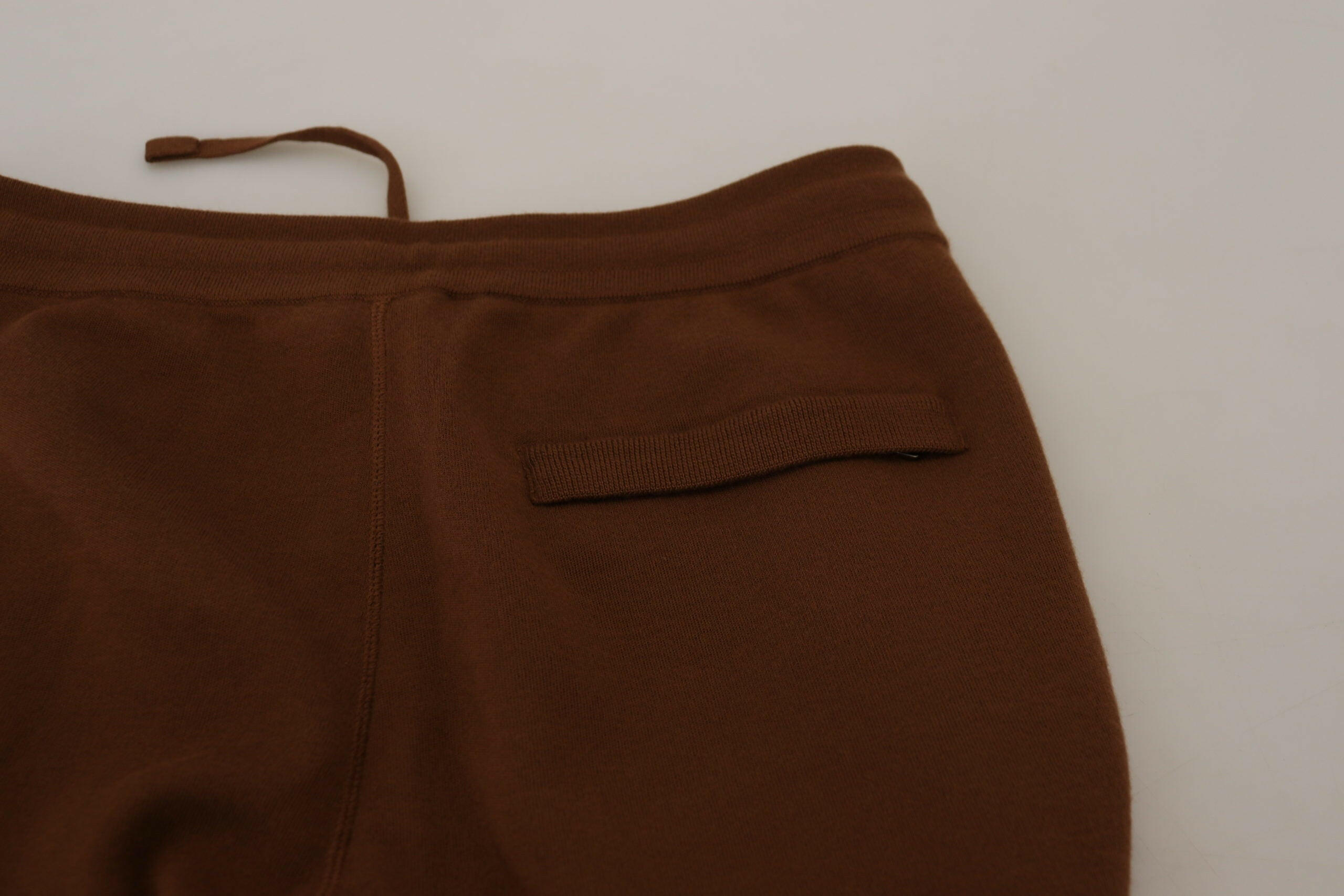 Dolce & Gabbana Brown Cashmere Men Drawstring Jogger Pants -   -  Dolce & Gabbana.