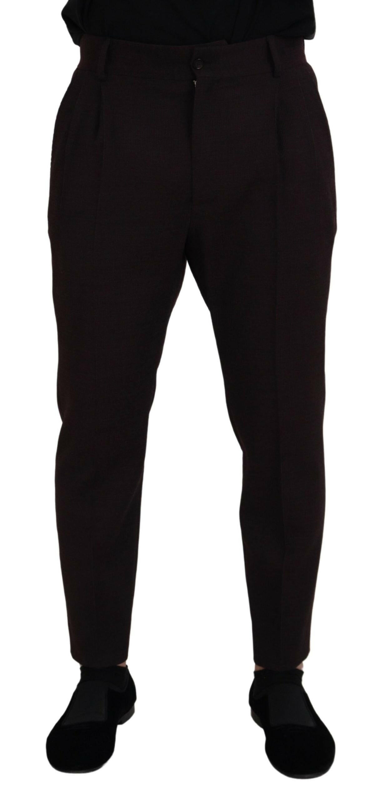 Dolce & Gabbana Brown Cotton Chino Men Pants -   -  Dolce & Gabbana.