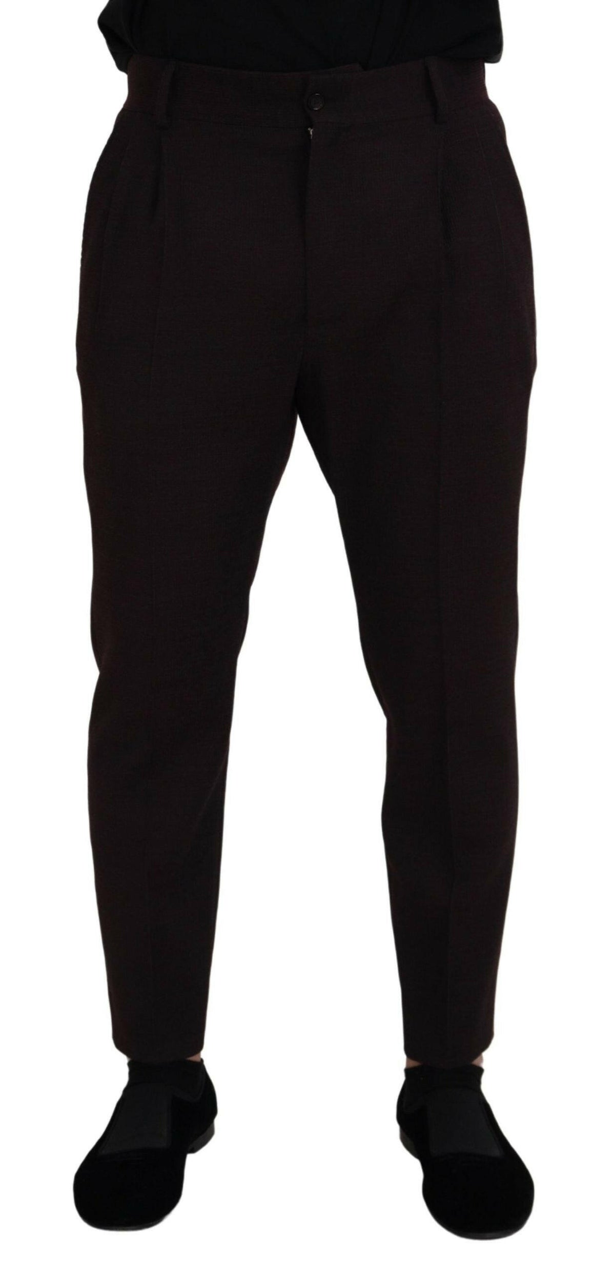 Dolce & Gabbana Brown Cotton Chino Men Pants -   -  Dolce & Gabbana.