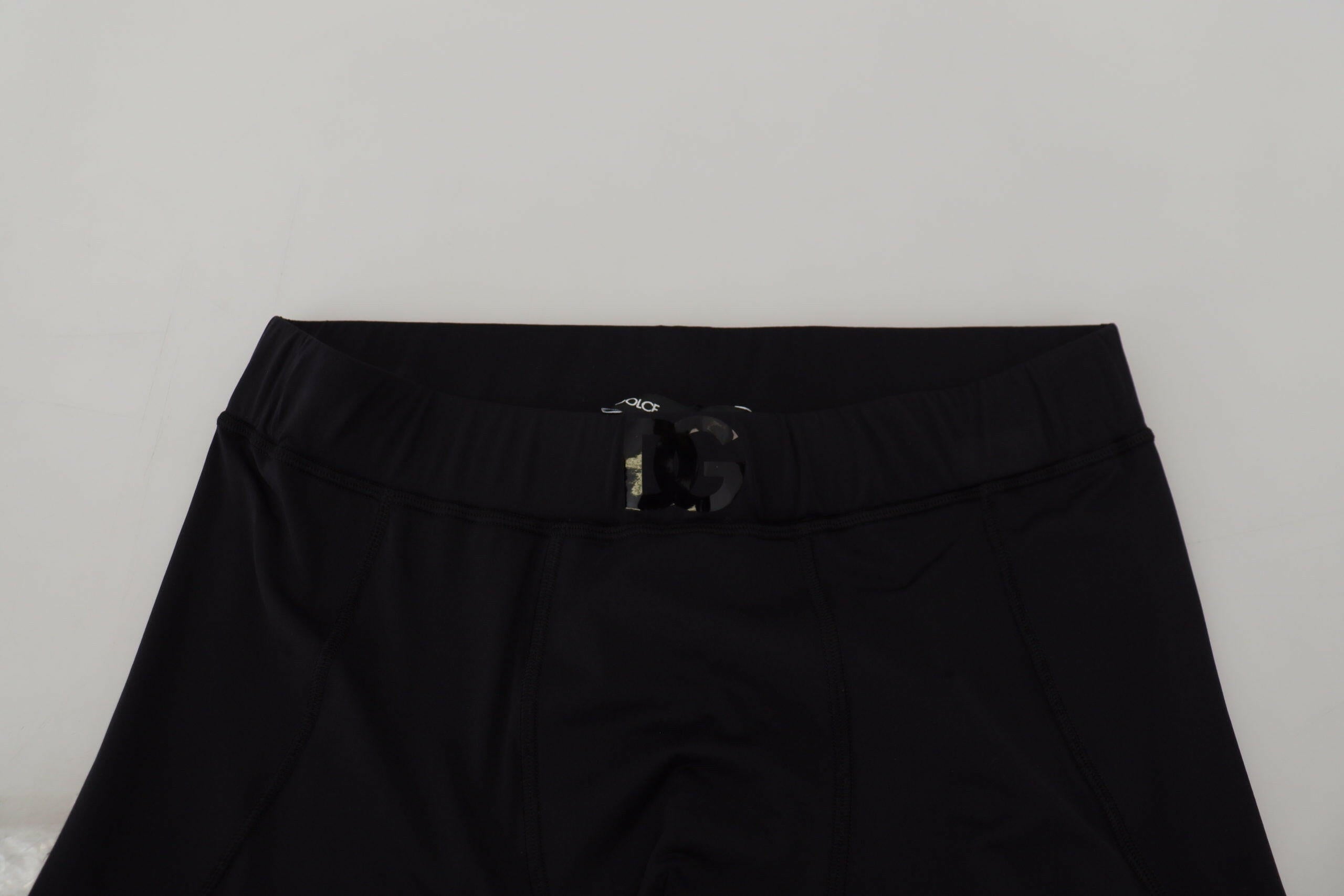 Dolce & Gabbana Black Nylon Slim Fit Stretch Pants -   -  Dolce & Gabbana.