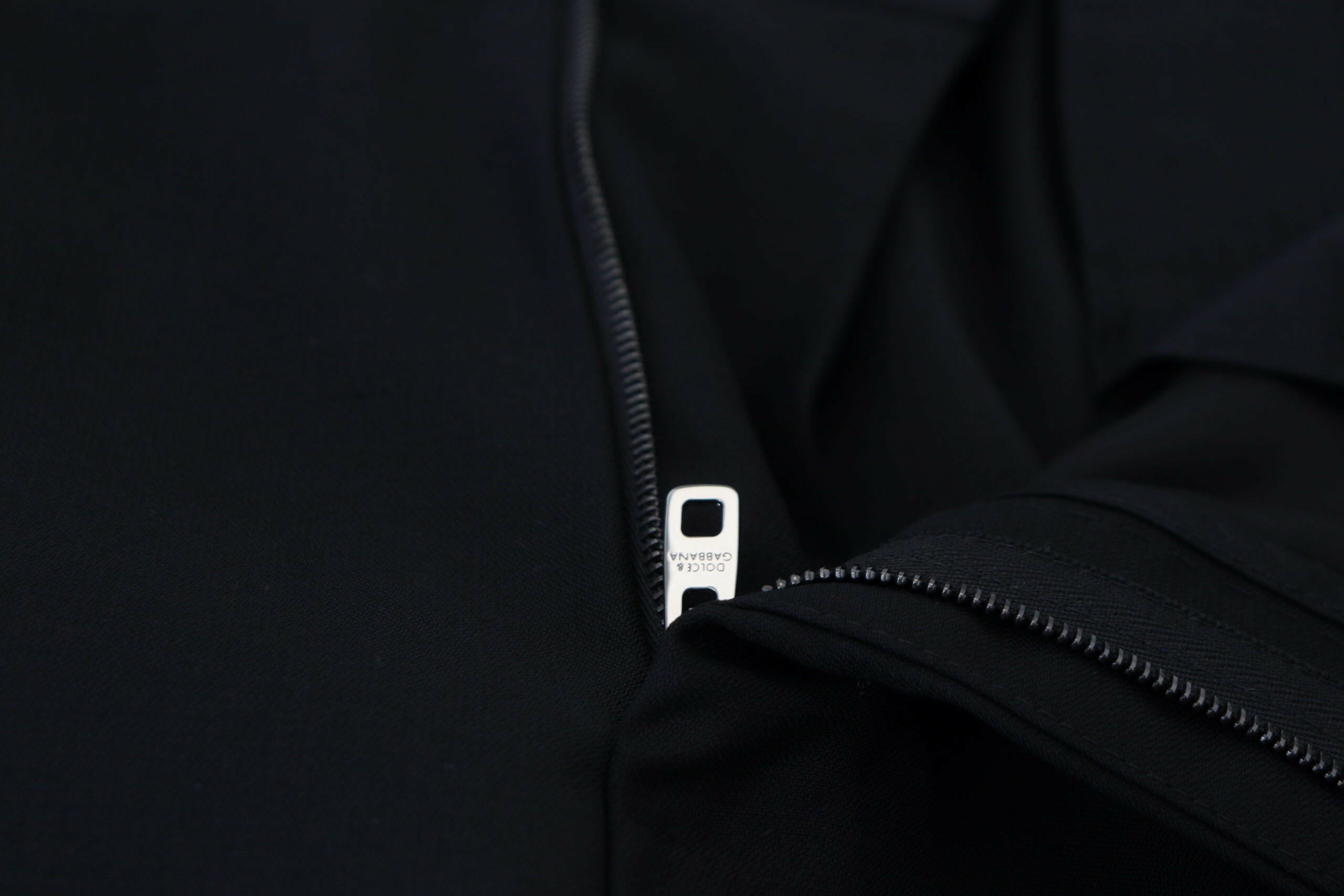 Dolce & Gabbana Black Wool Chino Formal Pants -   -  Dolce & Gabbana.