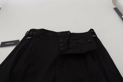 Dolce & Gabbana Black Cotton Chino Formal Pants -   -  Dolce & Gabbana.
