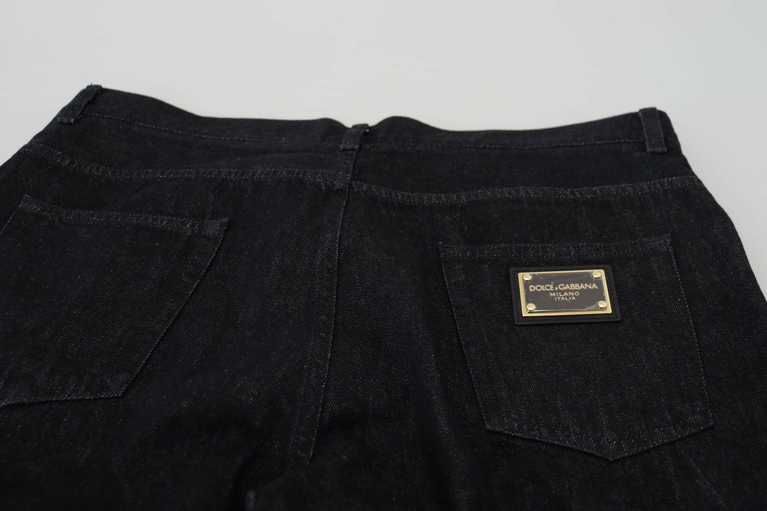 Dolce & Gabbana Black Washed Cotton Men Casual Denim Jeans -   -  Dolce & Gabbana.
