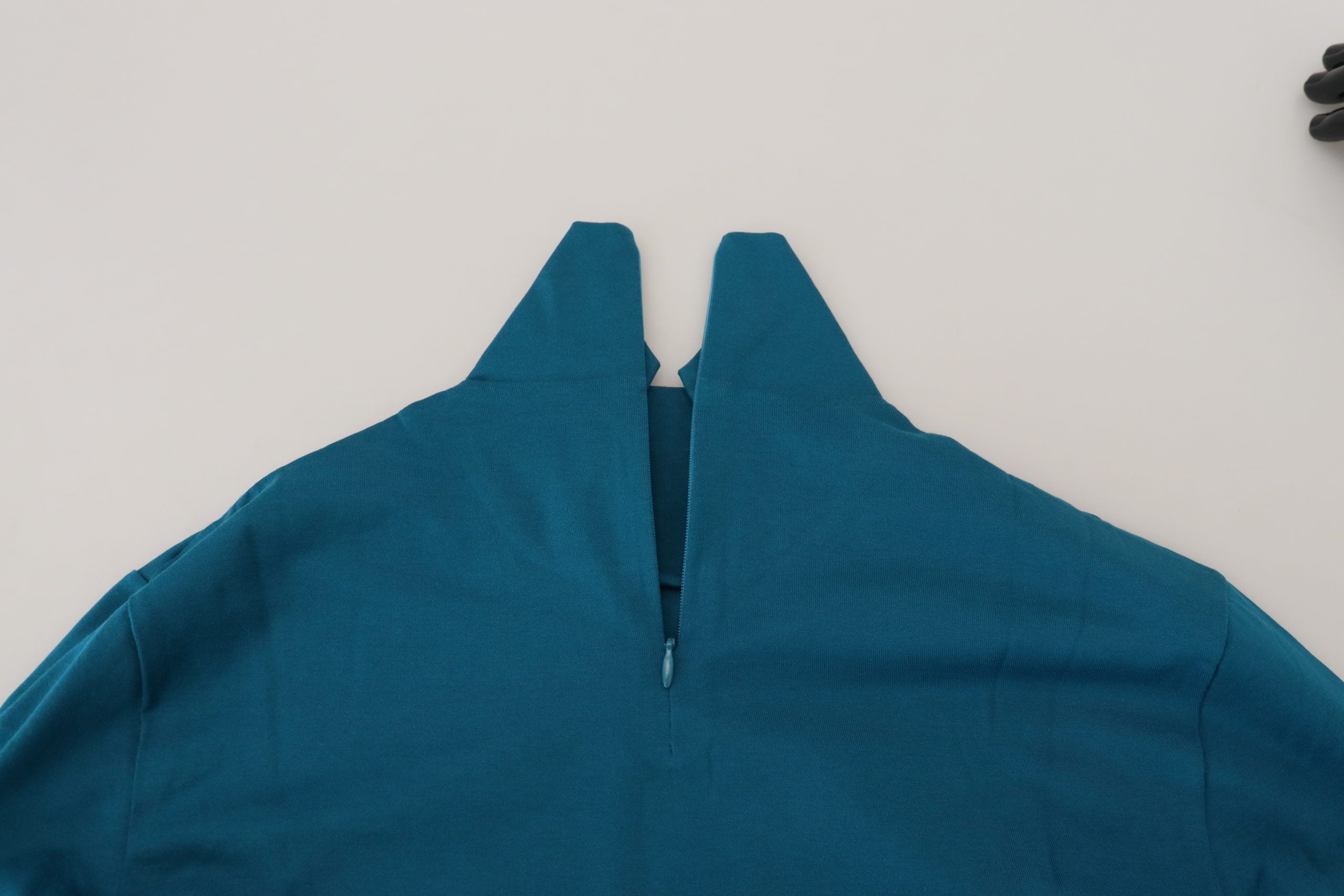 Dolce & Gabbana Blue Cotton Collared Slim Pullover Sweater -   -  Dolce & Gabbana.